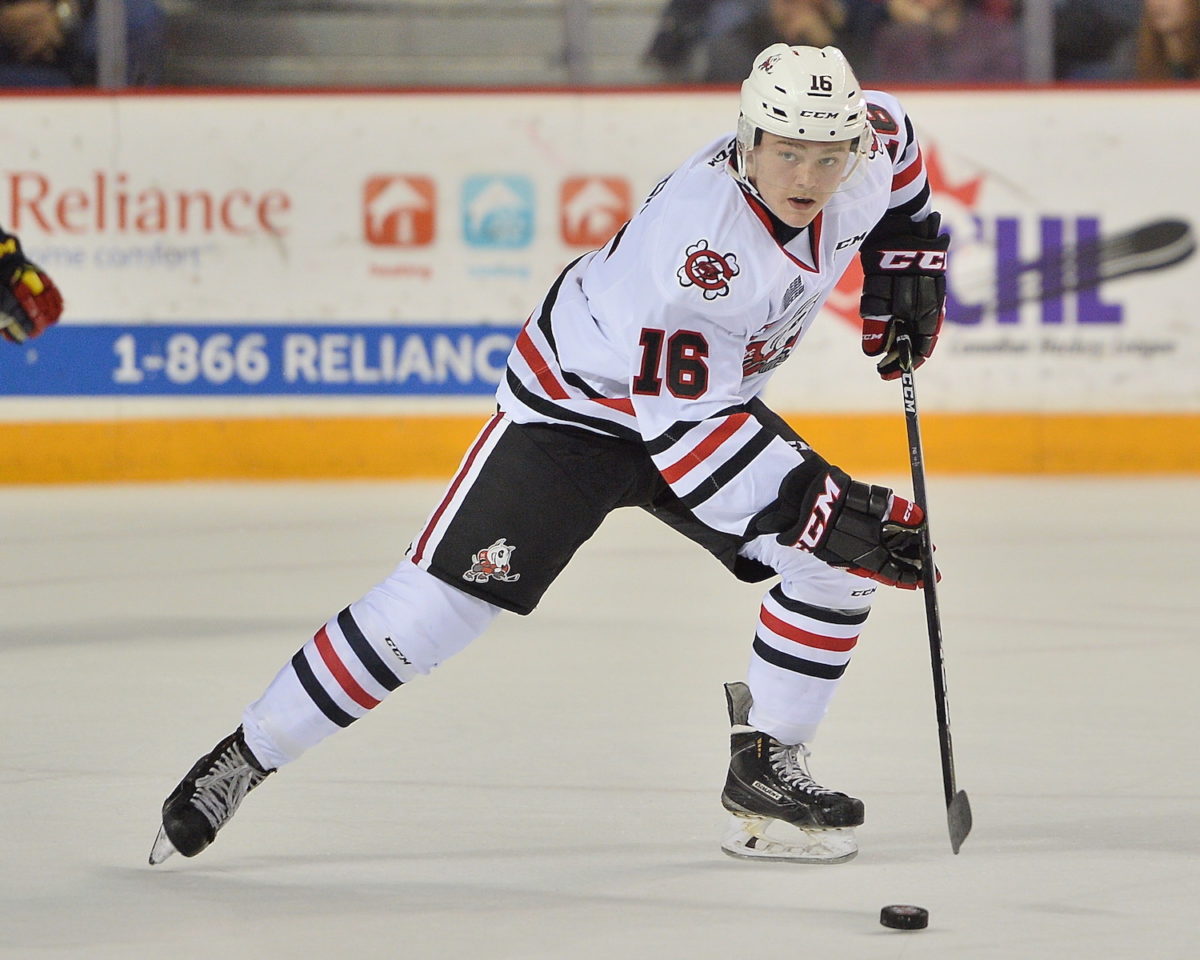 Daniel Singer of the Niagara IceDogs. Photo by Terry Wilson / OHL ...